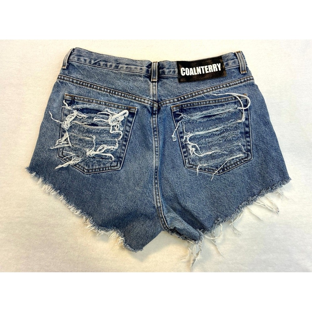 Coal N Terry Star Wars Custom Reworked Studded Distressed Denim Shorts CK Denim - Picture 6 of 13